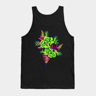 Coral Carnation - Green/Purple Tank Top